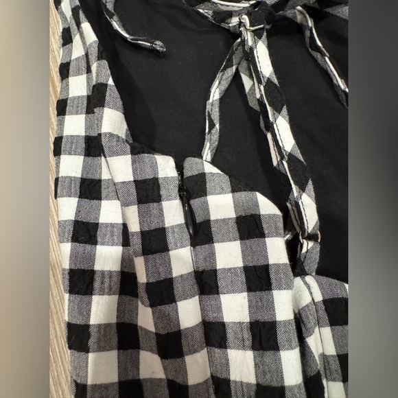 Anthropologie Maeve Apron-Style Gingham Mini Dress - Picture 6 of 8